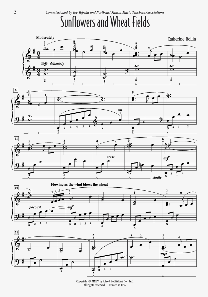 Sunflowers And Wheat Fields Thumbnail Sunflowers And - Mr Cellophane Piano Sheet Music, transparent png #8197681