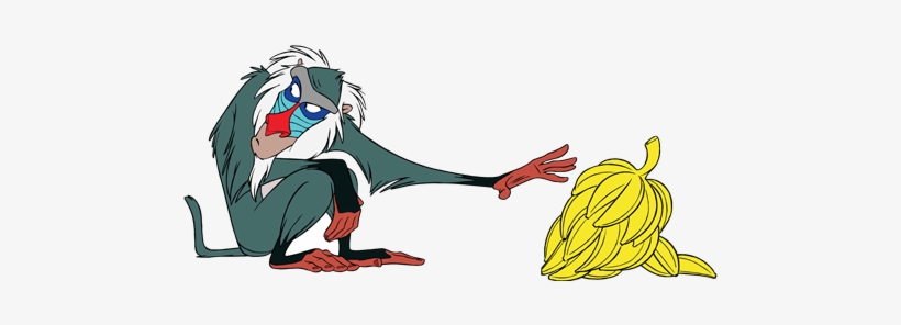Lion King Rafiki Bananas - Lion King Cartoon, transparent png #8197983