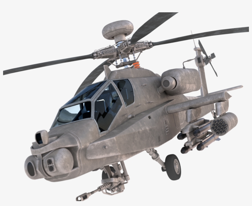 Ah 64 Apache Longbow 3d Model - Helicopter Rotor, transparent png #8198767