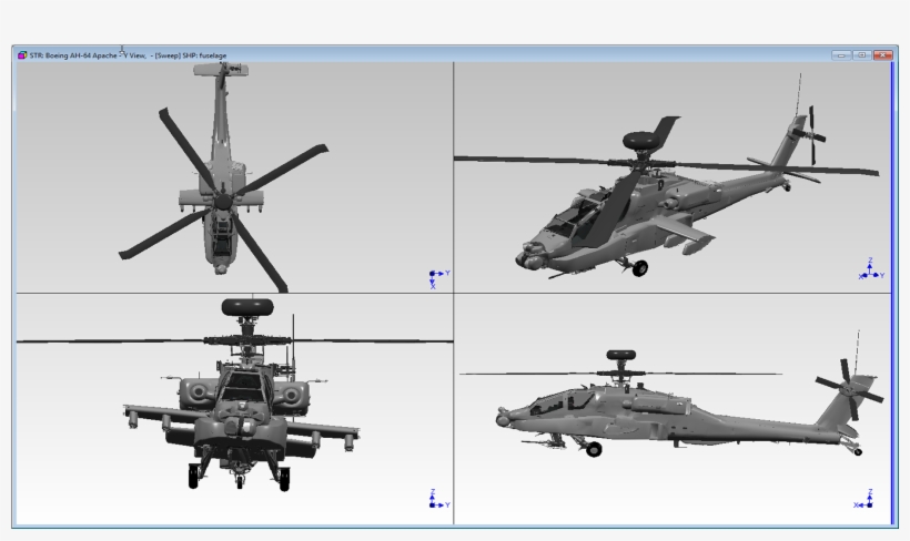 Apache Quad - Helicopter Rotor, transparent png #8199094