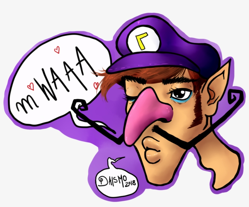 Waluigi - Cartoon, transparent png #8199100