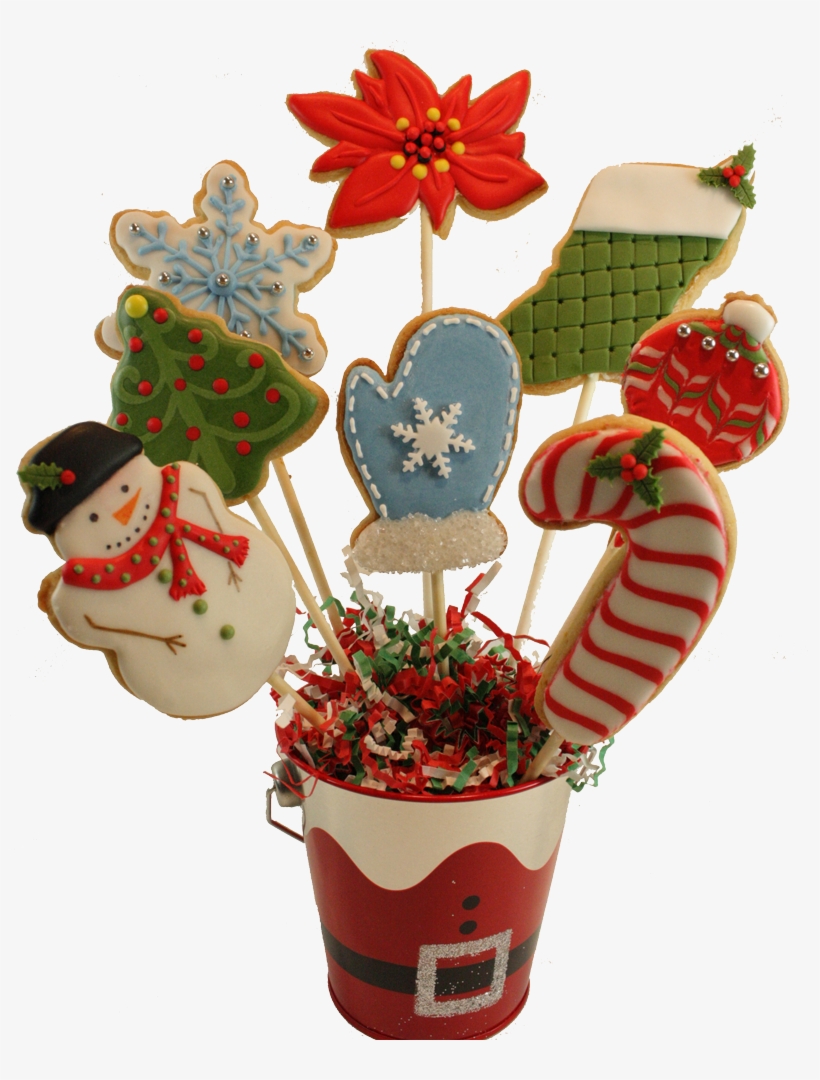 Dec 14 - Christmas Cookie Bouquet, transparent png #8199163