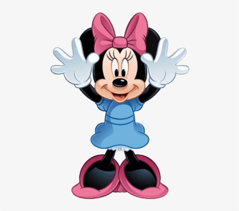 Free Png Download Minnie W/hands Up Minnie Mouse , - Minnie Mouse Hands Up, transparent png #8199276