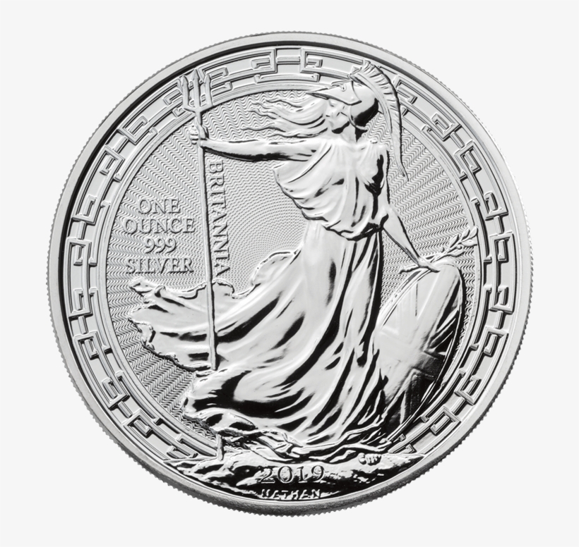 Britannia 2019 Oriental Border 1 Oz Silver Coin - Britannia 1oz Silver Bullion Coin, transparent png #8199453