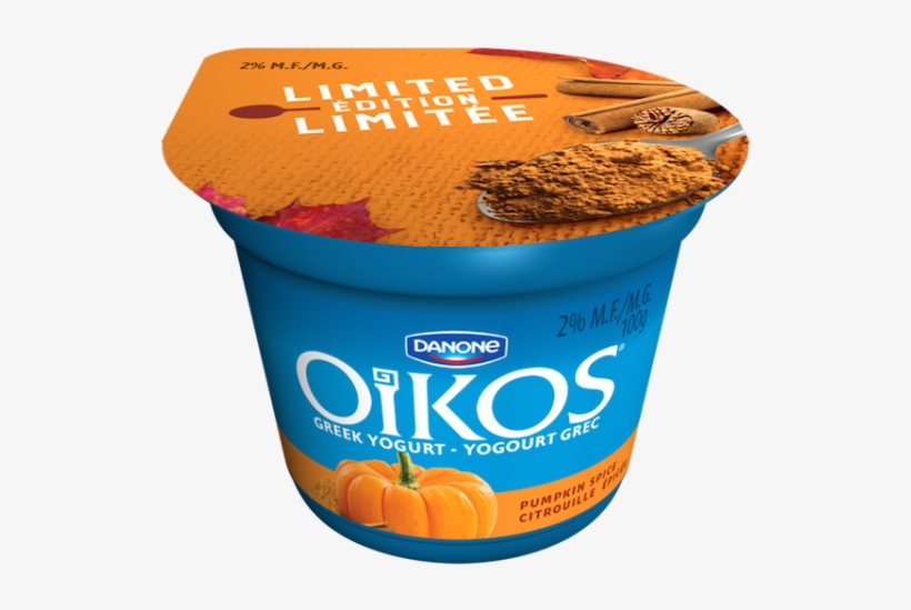 Pumpkin Spice Greek Yogurt - Oikos Greek Yogurt Banana, transparent png #8199790