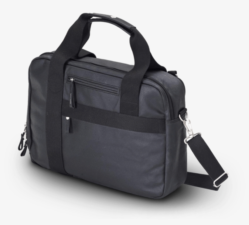 Qwstion Office Bag In Organic Jet Black - Messenger Bag, transparent png #8199872