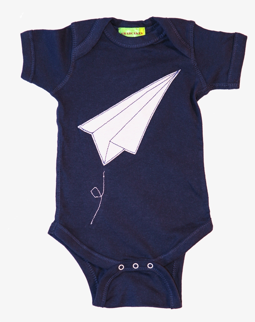 Boy's Paper Airplane Onesie - Sports Jersey, transparent png #820028