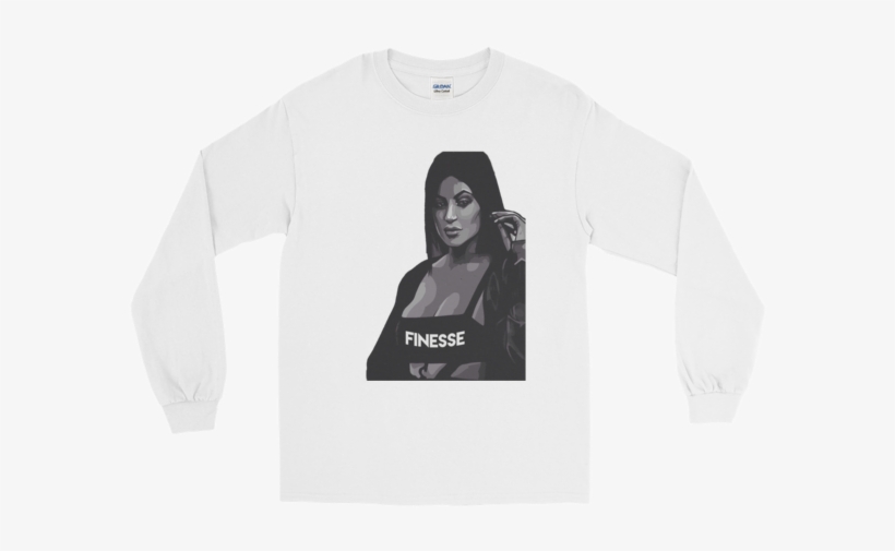 Long Sleeve Kylie Jenner Tee - Long-sleeved T-shirt, transparent png #820515