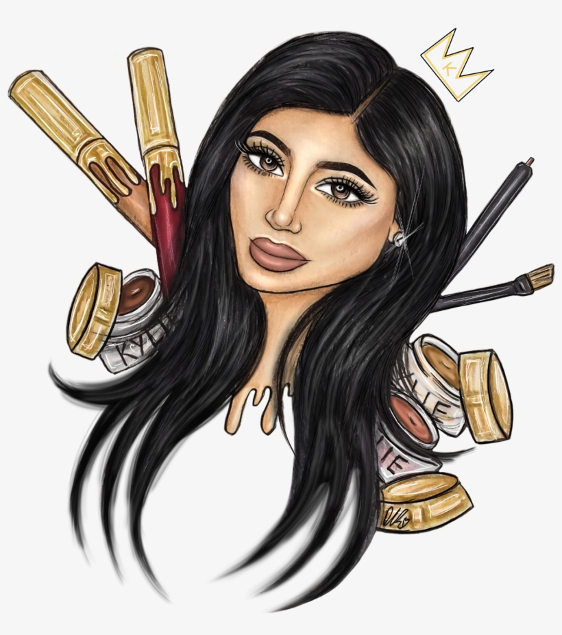 Kylie Jenner By David Lee Illustrations - Kylie Jenner Dibujos, transparent png #820532