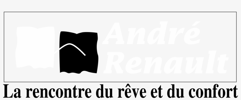 Andre Renault 01 Logo Black And White - Parallel, transparent png #820568
