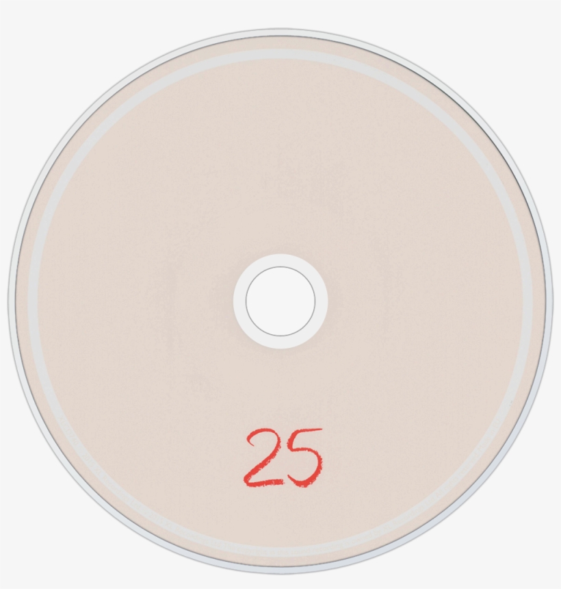 Adele 25 Cd Disc Image - Circle, transparent png #820608