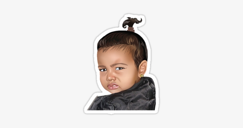 A North Sticker That Says I'm Cute, But Feisty - Kim Emoji, transparent png #820629