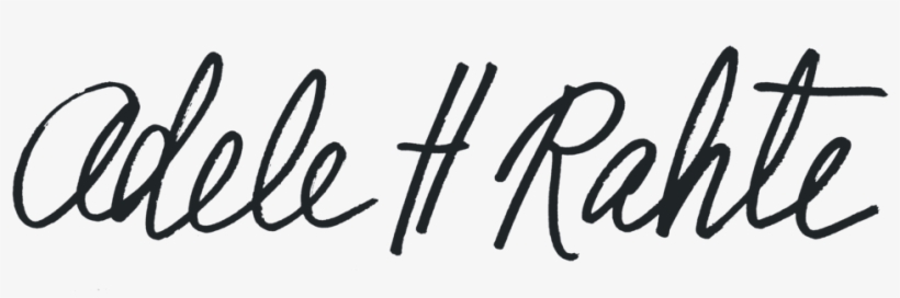 Adele Rahte Signature Black No Bkgrd, transparent png #820795