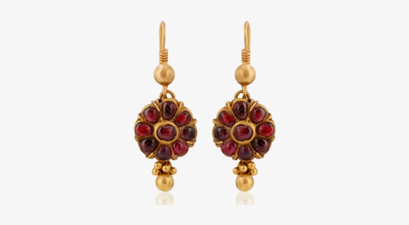 Enchanting Ruby Hook Earrings - Earring, transparent png #820855