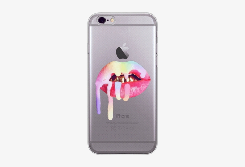 Kylie Jenner Rainbow Lips 2 Phone Case - Kylie Jenner Lip Kit Matte Lipstick Exposed, transparent png #820990