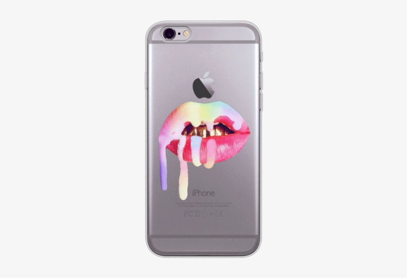 Kylie Jenner Rainbow Lips 2 Phone Case - Kylie Jenner Lip Kit Matte Lipstick Exposed, transparent png #820990
