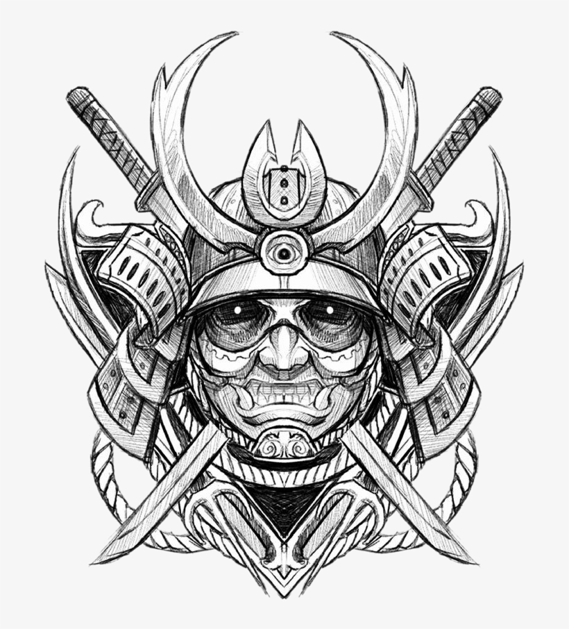 Samurai Drawing Tattoo At Getdrawings - Samurai Drawing, transparent png #821370