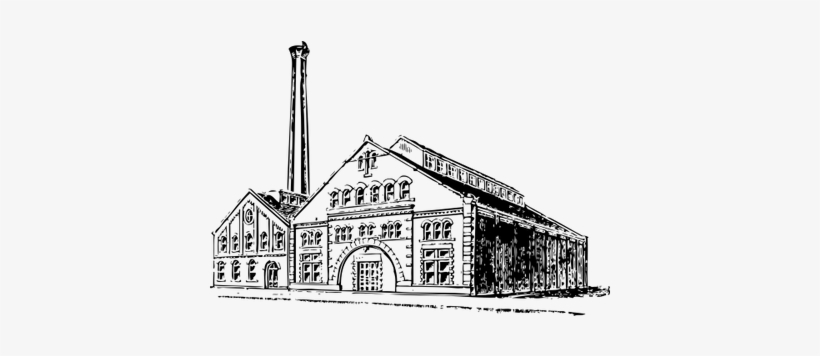 Old Factory - Industrial Revolution Factory Building, transparent png #821556