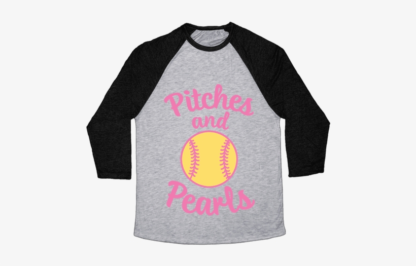 Pitches And Pearls Baseball Tee - Change My Mind Shirt, transparent png #821701