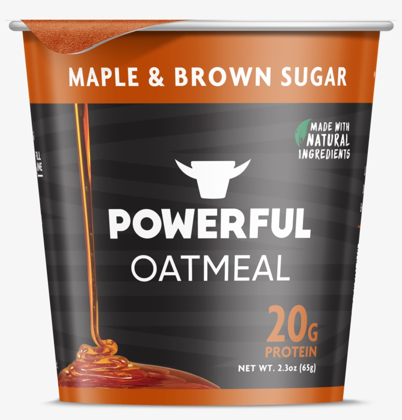 Powerful High Protein Instant Oatmeal Maple & Brown - Image One Corporation, transparent png #821788