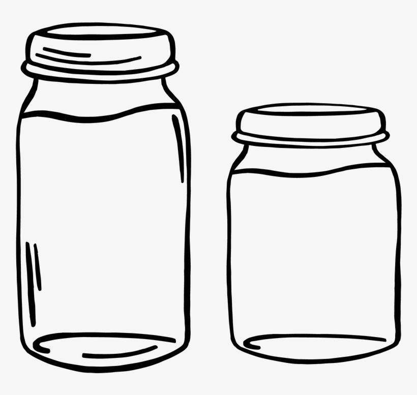 Jar Png Background Image - Glass Containers Clipart, transparent png #821809