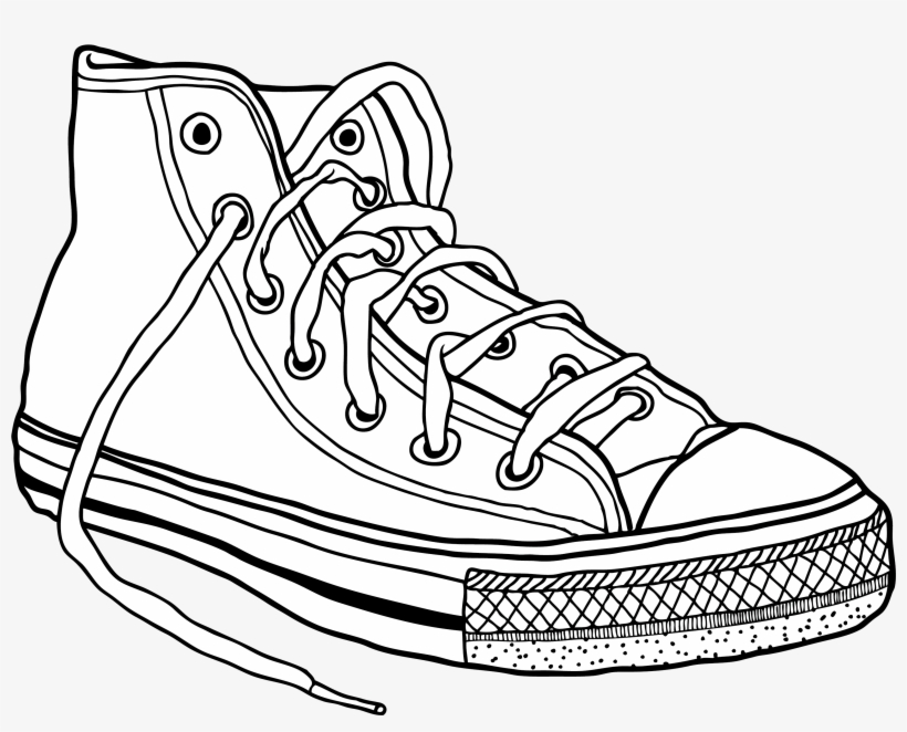 Converse Sneakers Clip - Shoes Drawing - Free PNG Download - PNGkey