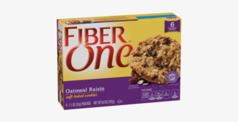 Fiber One Soft Baked Oatmeal Raisin Cookies, transparent png #821971