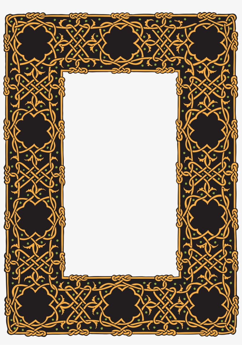 Border Celtic Frame Design 1093529 - Celtic Picture Frame Png, transparent png #822240