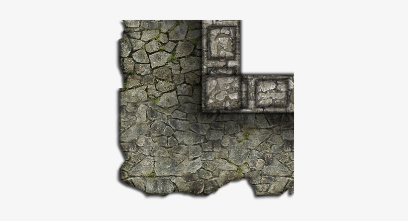 Some More Broken Mods - Dundjinni Broken Castle Wall, transparent png #822354