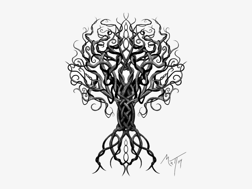 Download Celtic Tattoos Free Png Transparent Image - Yggdrasil Tattoo, transparent png #822380