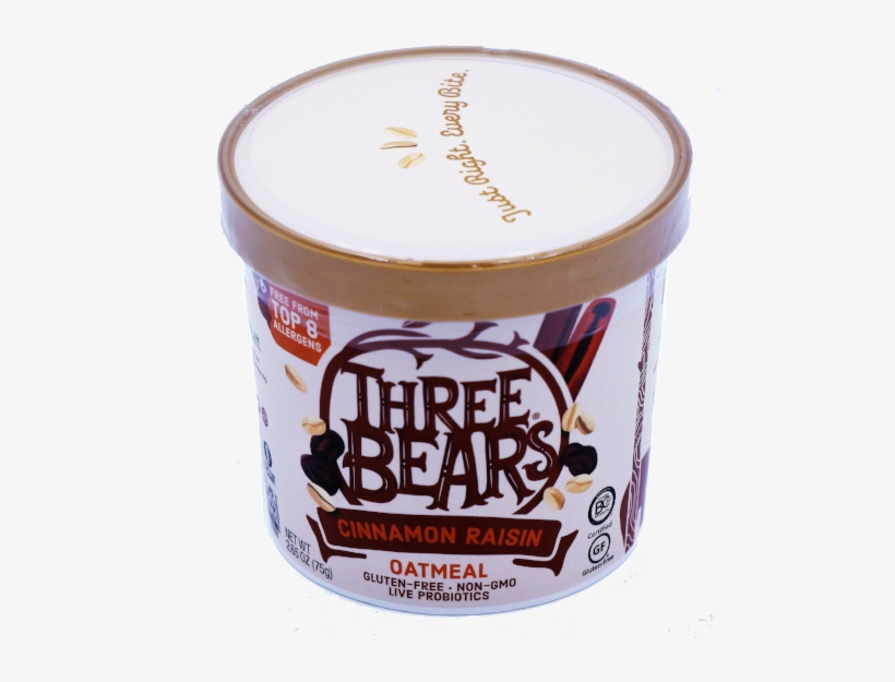 Oatmeal - Oatmeal - Oatmeal - Three Bears Apple Spice Oatmeal Cup, transparent png #822771