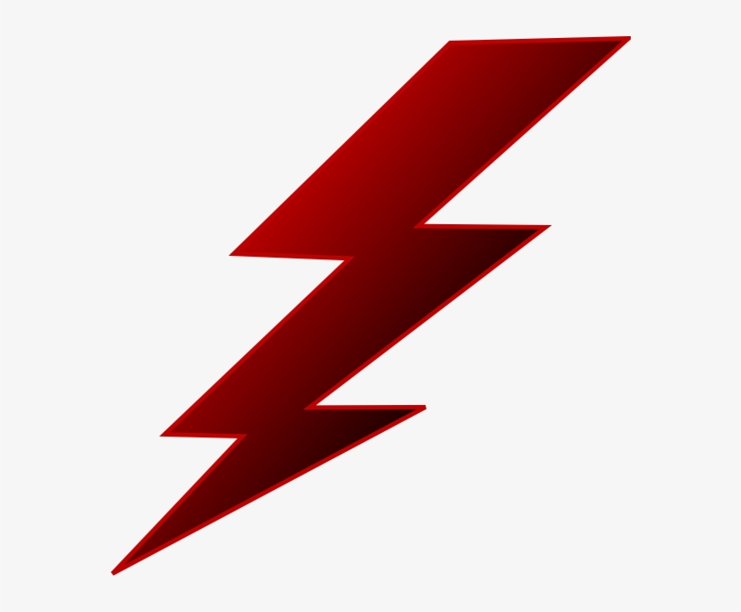 Arrow Clipart Electricity - Lightning Bolt Red Png, transparent png #822795