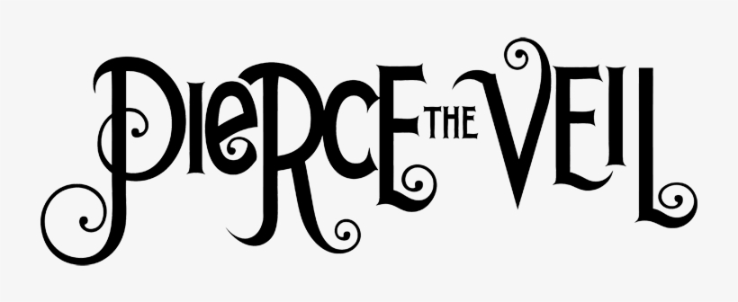 Pierce The Veil Logo Transparent - Pierce The Veil Black And White, transparent png #822816