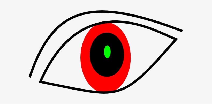Red Eye 3 Clip Art - Red Eye Clipart, transparent png #822954