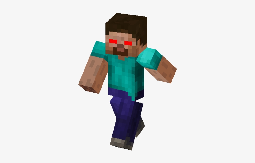 Red Eye Herobrine Skin - Minecraft Funny Steve Skin - Free Transparent ...