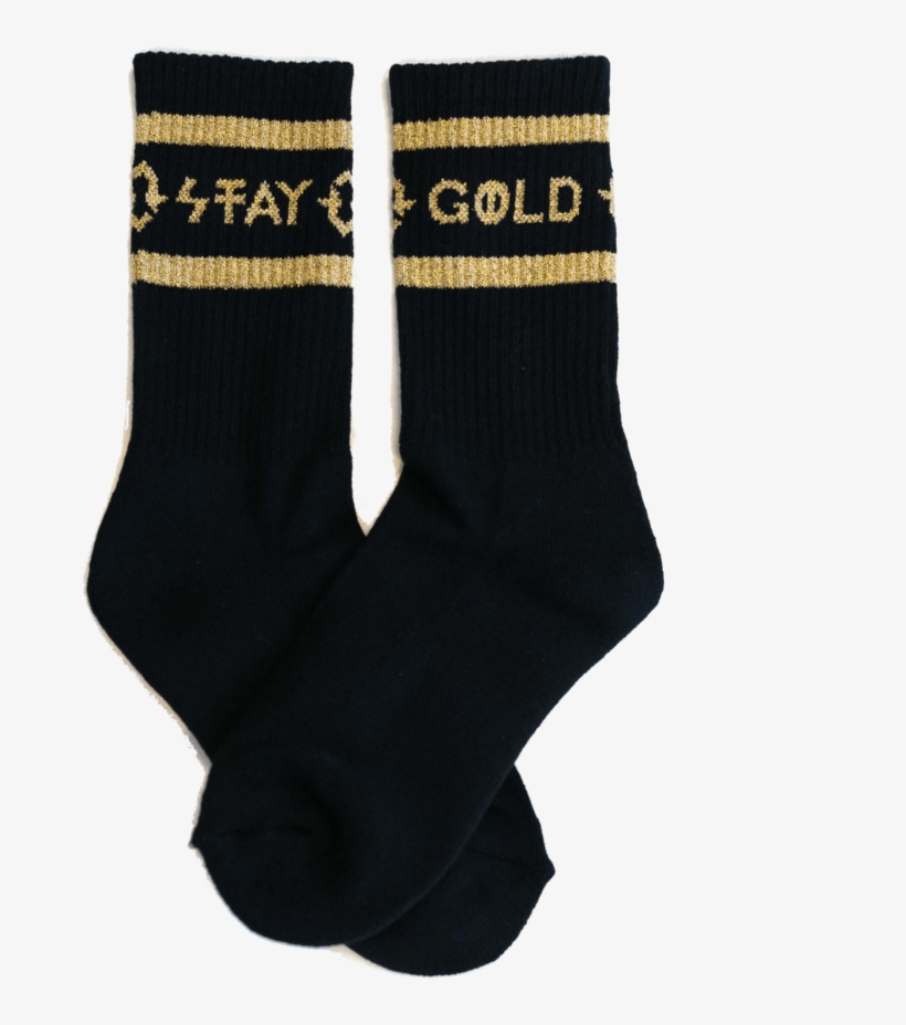 Tmpst Black And Gold Freerunning Socks, transparent png #823505