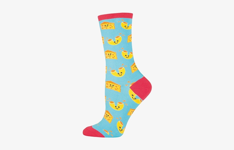 Women's Mac 'n Cheese Socks - Socksmith Womens Mac N Cheese Crew Socks, transparent png #823552