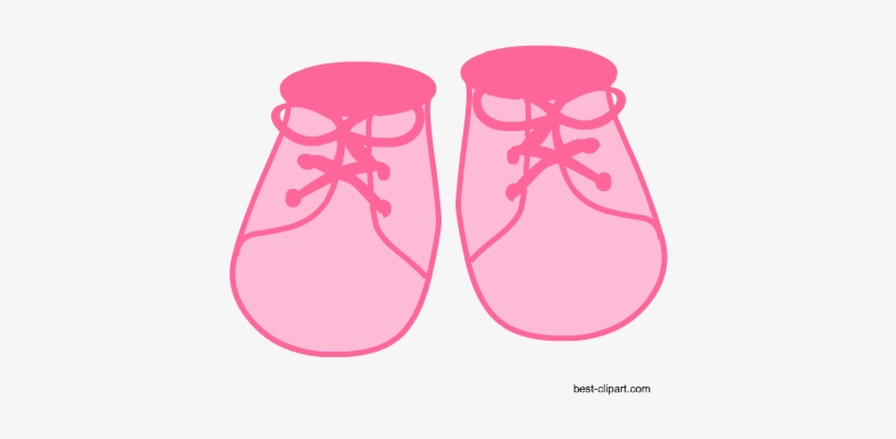 Free Baby Shower Clip Art - Blue Baby Shoes Clipart, transparent png #823602