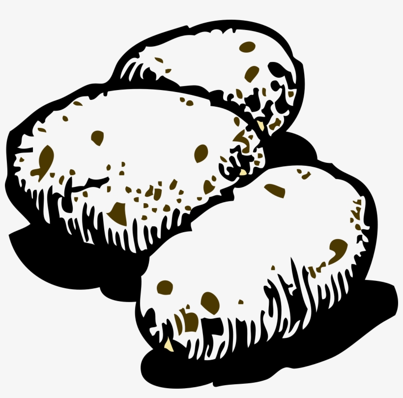 Same As Other But Black N White - Potatoes Clip Art Black And White, transparent png #823671