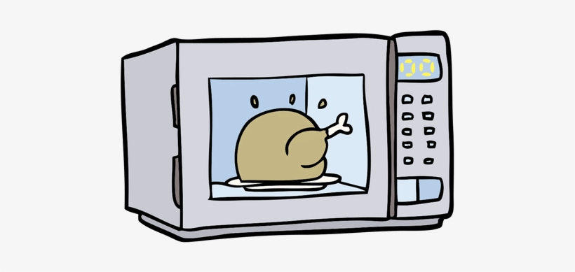 Microwave Vector Cartoon - Oven Clipart, transparent png #823924