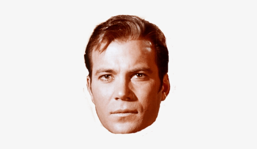 Captain Kirk Close Up - Sports Memorabilia Leonard Nimoy / William Shatner, transparent png #823925