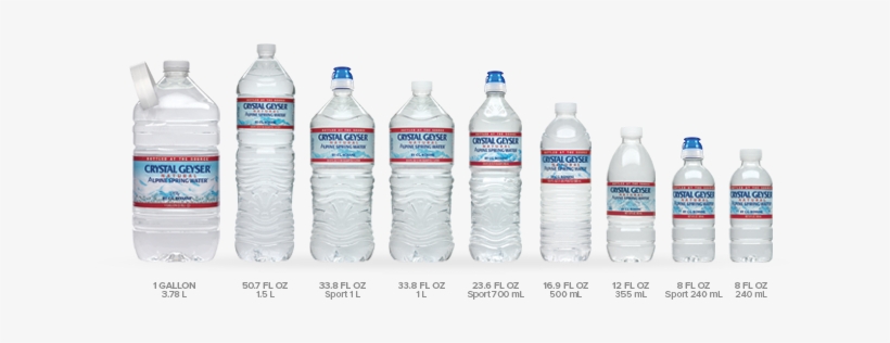 Our Products - Crystal Geyser Water Bottle, transparent png #824397