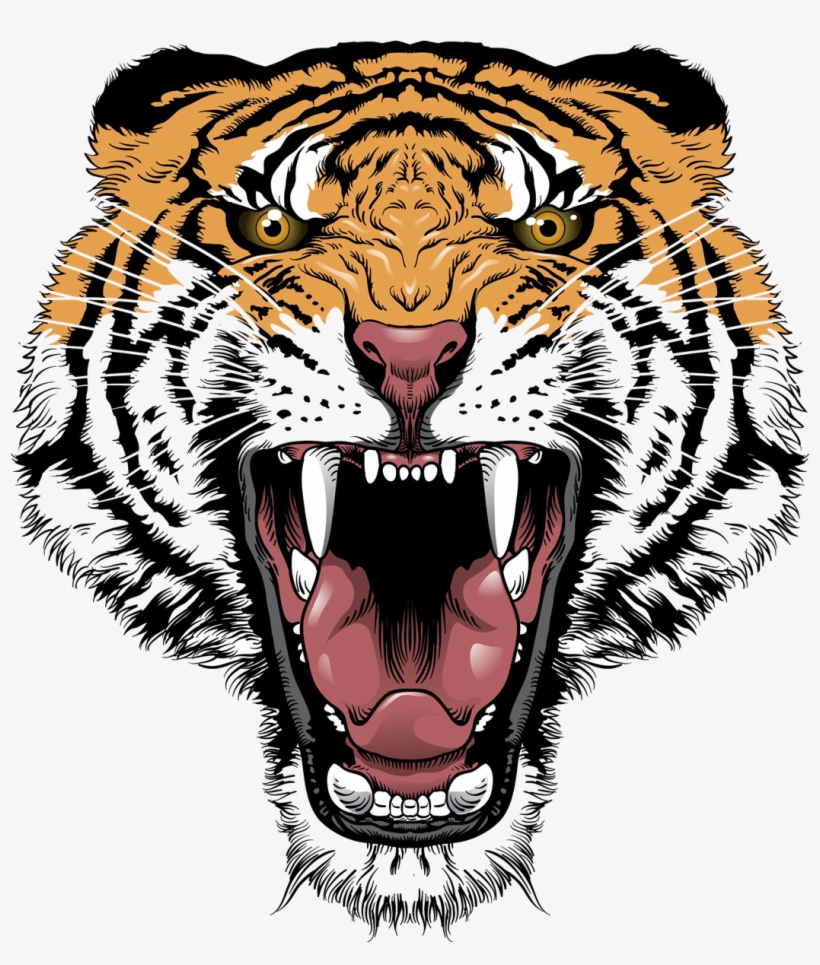 Tiger Face Transparent Png - Tiger Tattoo Design Png, transparent png #824509