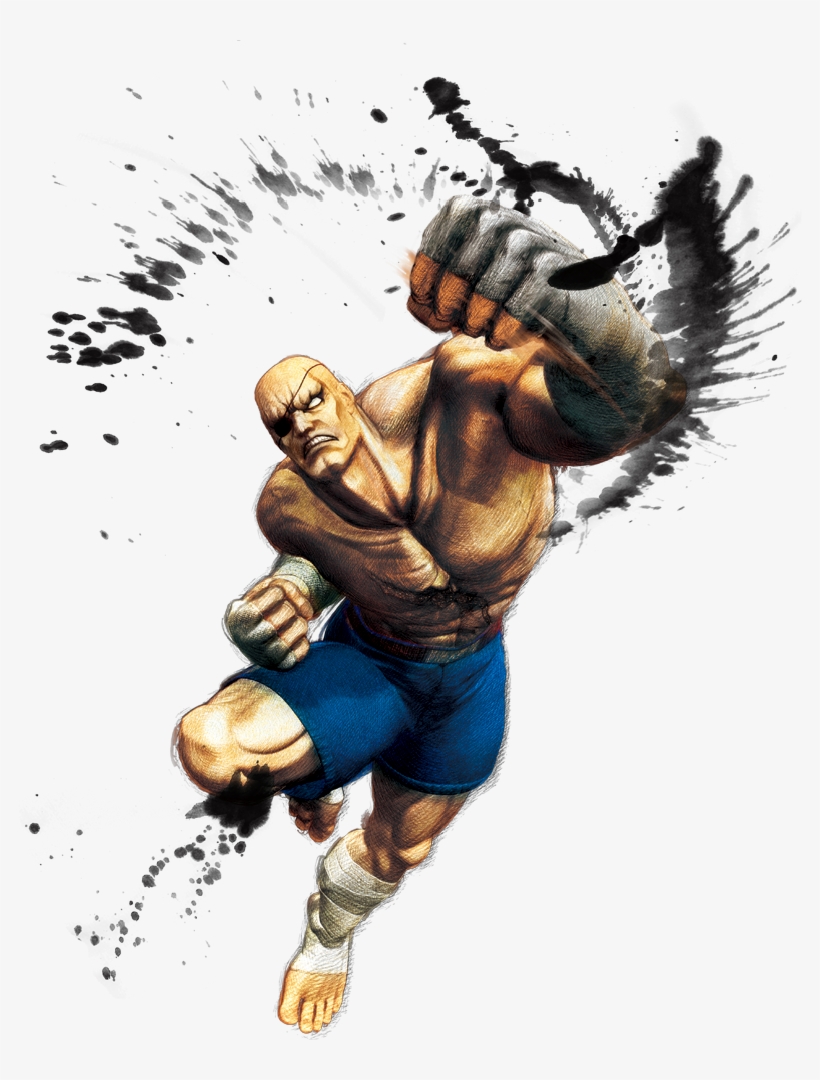 Sagat - Street Fighter 4 Png, transparent png #825432