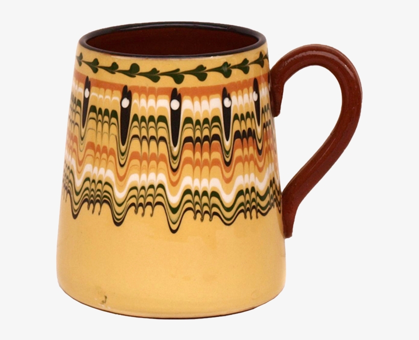 Pottery Yellow Beer Mug - Ceramic, transparent png #825703