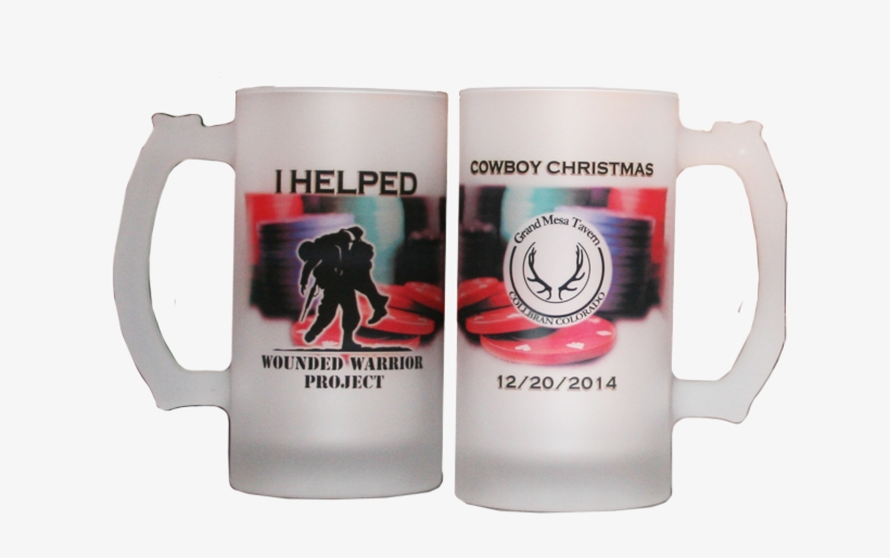 Frosted Glass Beer Mugs - Wounded Warrior Project, transparent png #825894