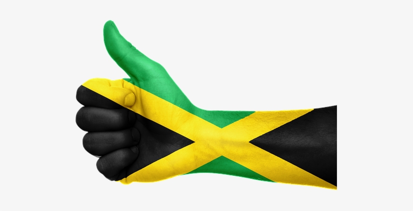 Jamaica Flag Hand National Fingers Patriot - Jamaica Thumbs Up, transparent png #826051