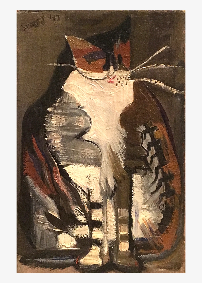 Unknown American Modernist Cat - Drawing, transparent png #826075