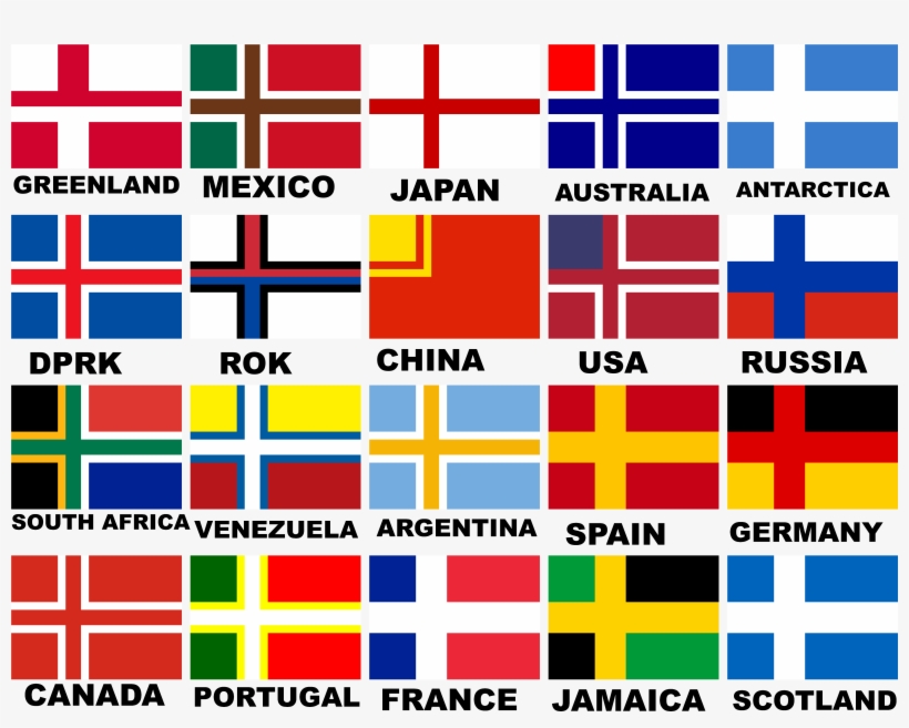 Redesignsi Nordic Cross-ized A Bunch Of National Flags - Nordic Cross, transparent png #826165
