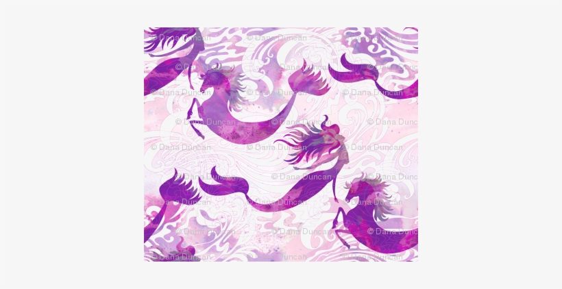 Mermaids & Seahorses In Sea Urchin Purple - Pacific Purple Sea Urchin, transparent png #826376